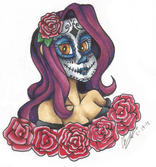 Sugar skull girl