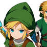 Hooded Link w/ ancient weapons 