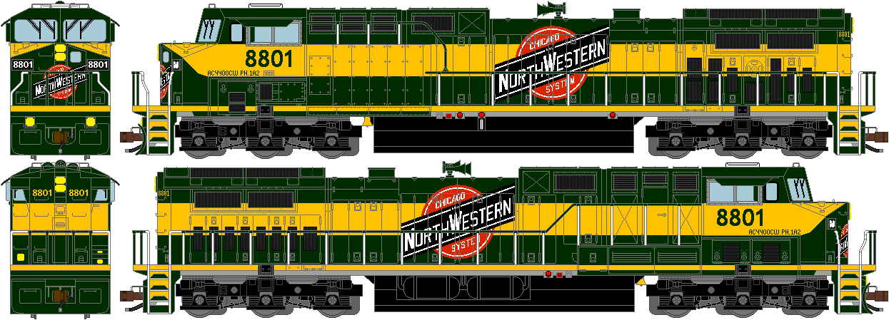 4000 Cwc Drawing CNW AC4400CW Phase 1A2 #8801-8835 by JakkrapholThailand93 on DeviantArt