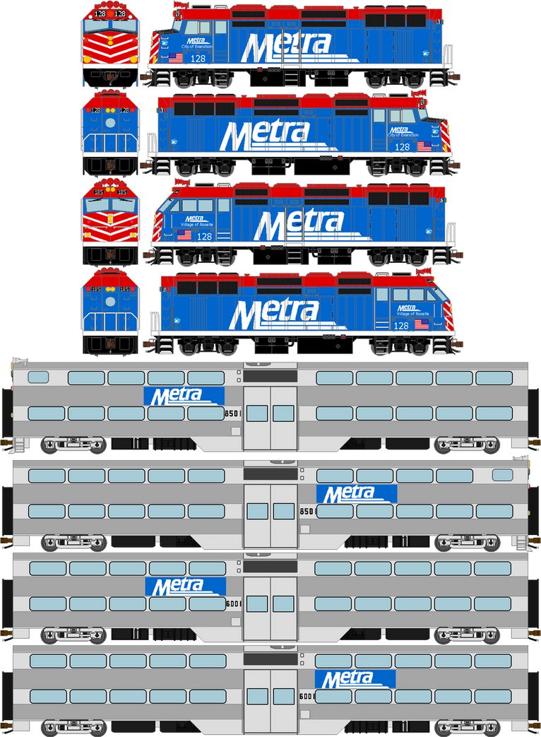 How To Draw The Metra Train Metra Train Set (Paint Scheme #1) by JakkrapholThailand93 on DeviantArt