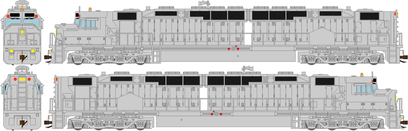 EMD DDA40X (Full Body Color) by JakkrapholThailand93 on DeviantArt