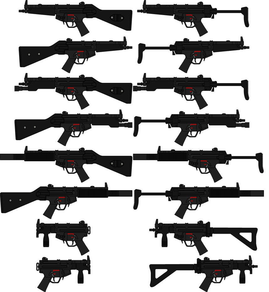 Heckler And Koch MP5 Family Series by JakkrapholThailand93 on DeviantArt