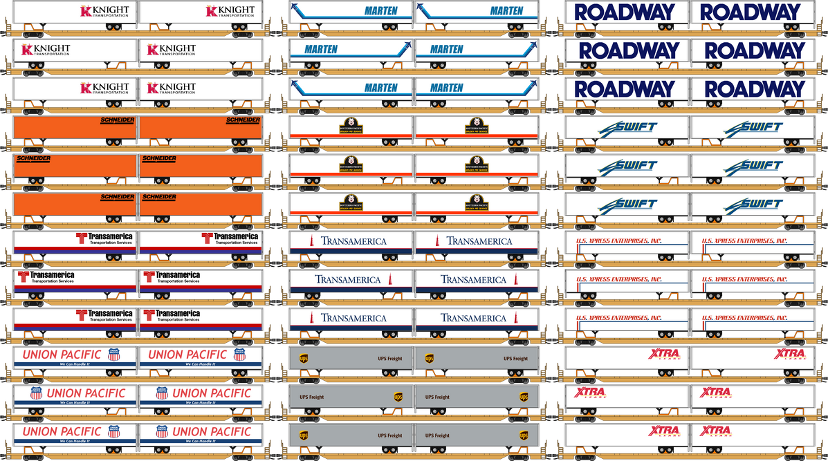 US TTX 89' TOFC Smooth Trailer Series #2 by JakkrapholThailand93 on ...
