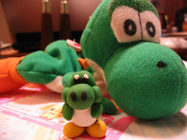 Big Yoshi, Little Yoshi by MilkCannon on DeviantArt