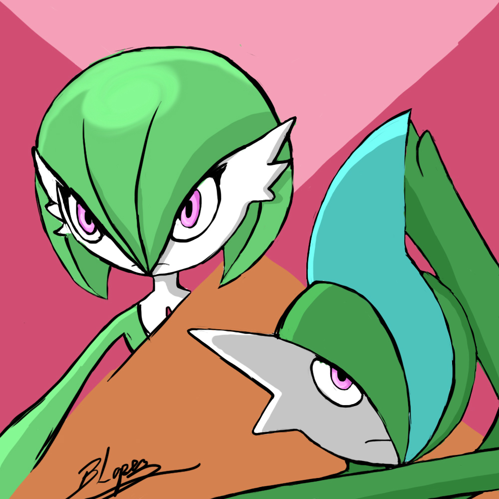 Gardevoir and Gallade