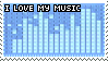 I Love My Music ::Stamp:: by himiko-hedgehog