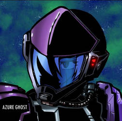 Azure Ghost Helmet