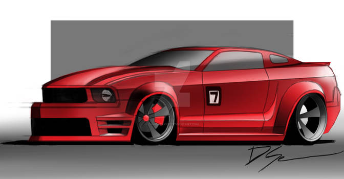 05 3D Carbon Ford Mustang