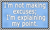 Excuses Stamp by DevilKue