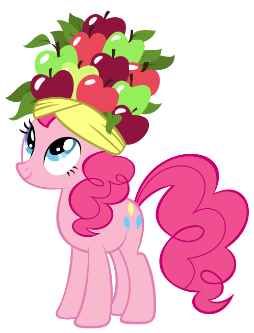 VECTOR - Pinkie Pie - I have a fruit hat!