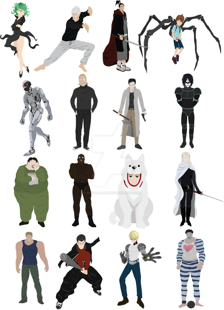 One Punch Man - S-Class heroes by DigitalCleo on DeviantArt