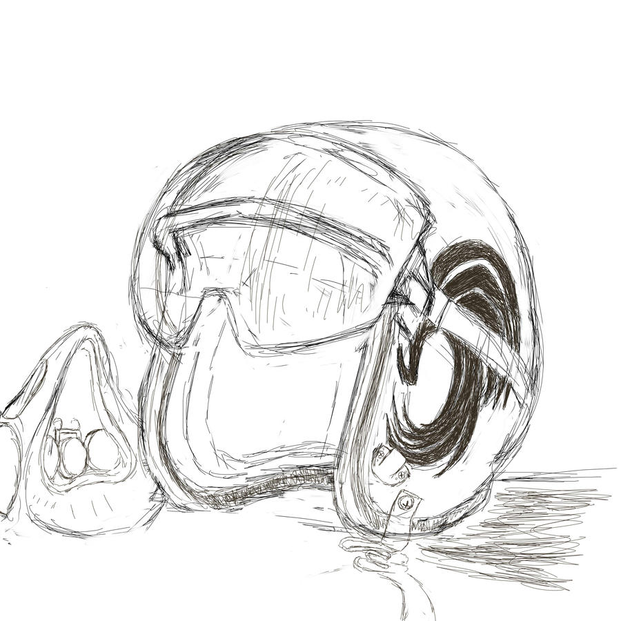 Scarface Helmet sketch