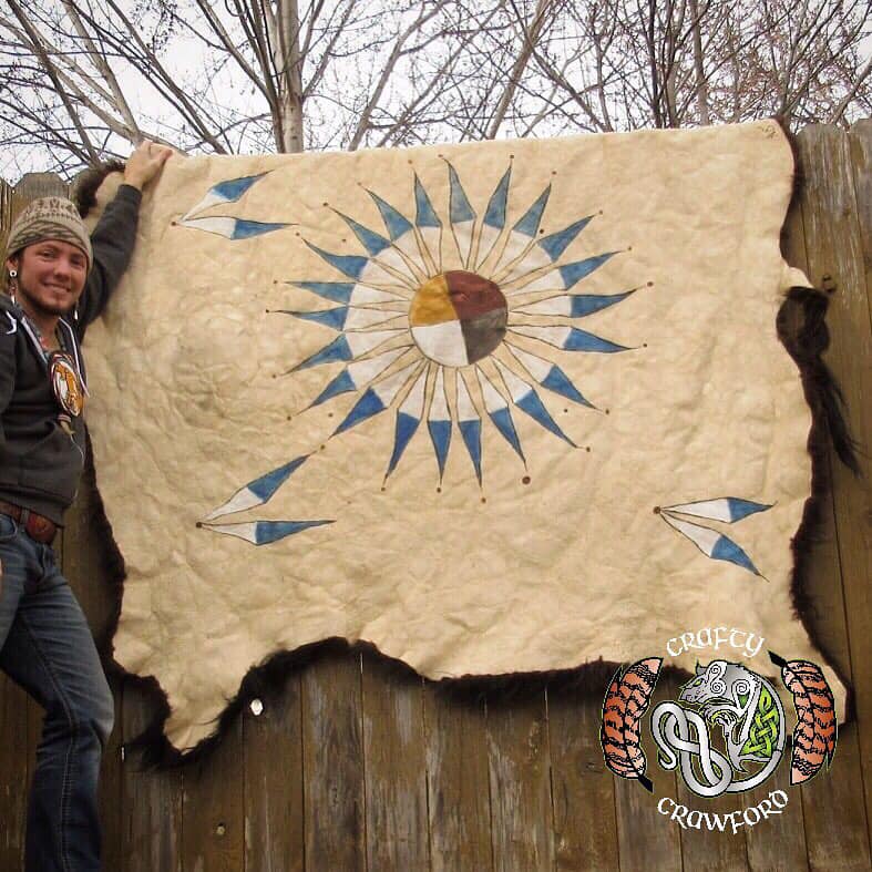 Native American Buffalo Robe by CraftyCrawford1 on DeviantArt