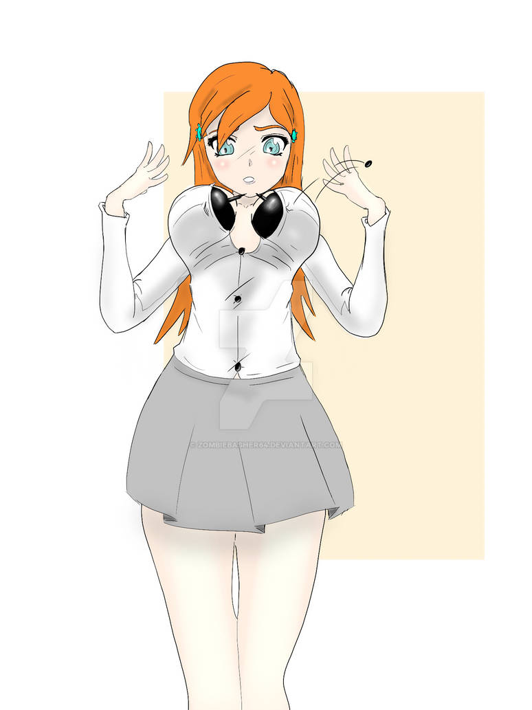 Orihime Wardrobe Malfunction by zombiebasher64 on DeviantArt