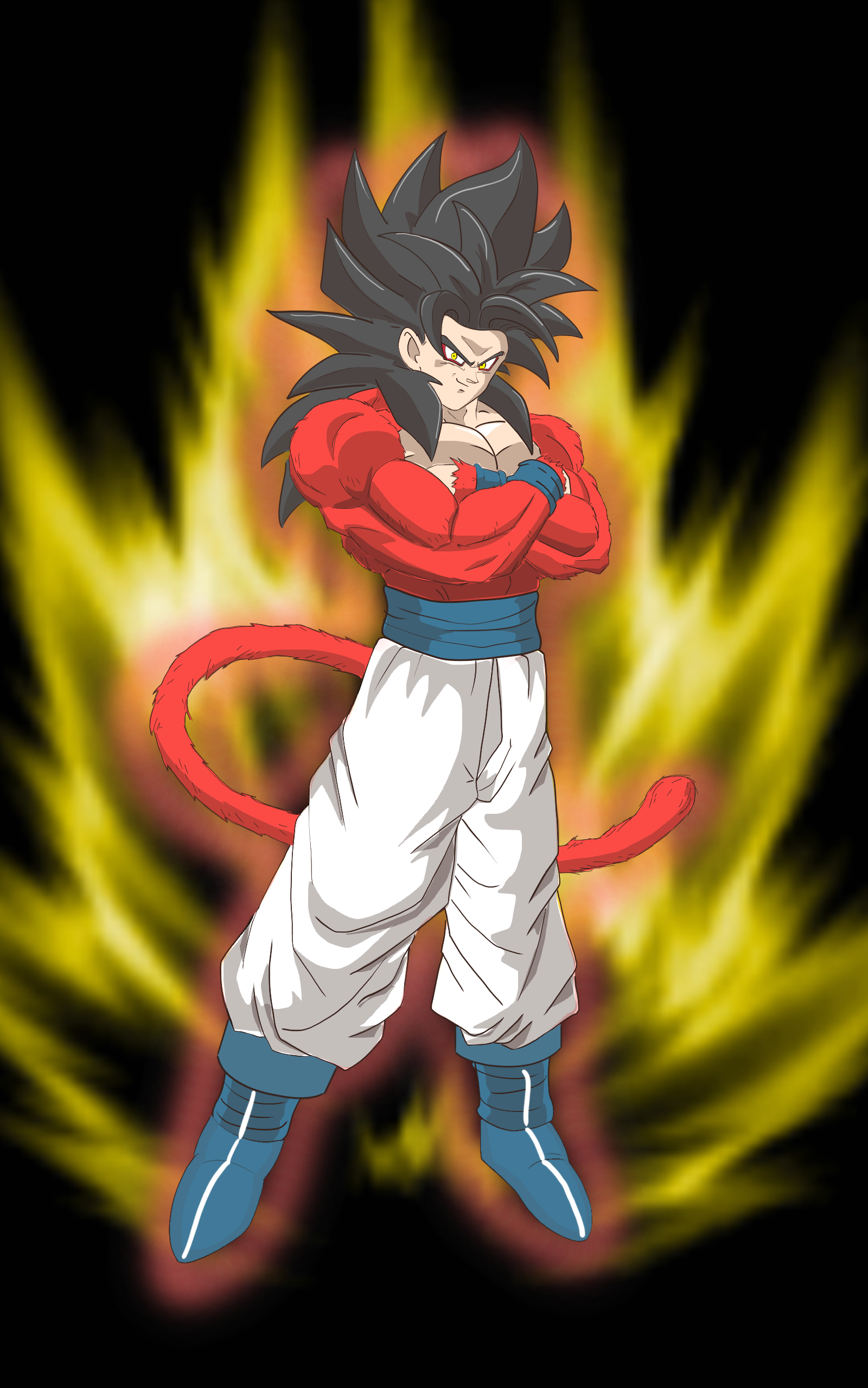 Goku Super Saiyan 4 by ChristopherDbz on DeviantArt