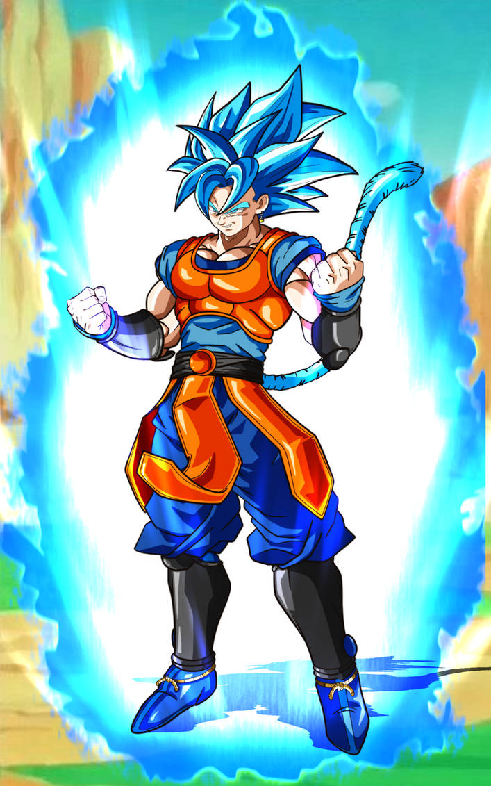 Potara Fusing Shoku (Goku and Shallot Potara fusion) by zombiebasher64 on DeviantArt