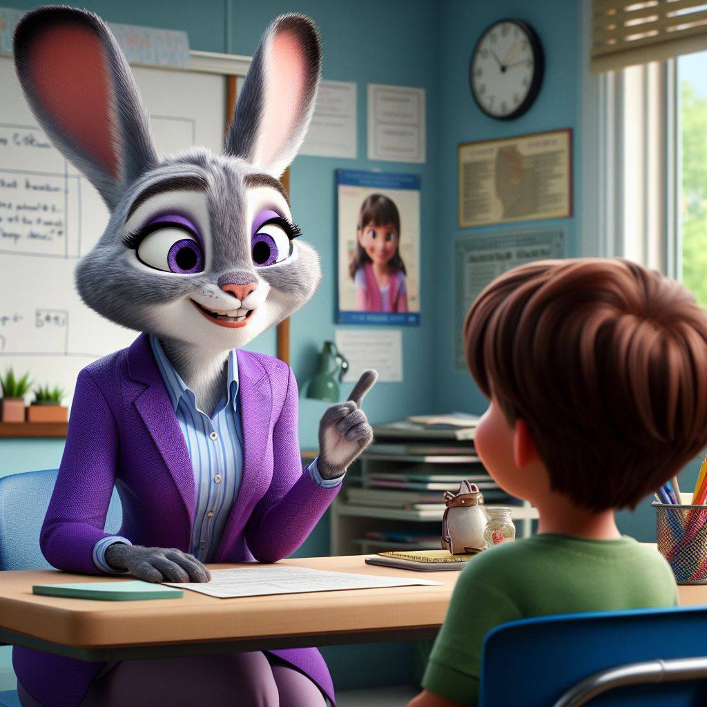 The rabbit in the school by franclim18 on DeviantArt