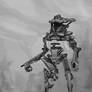 Light Robot Rough 01 Greyscale