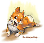 the annoyed dog. by thekitty