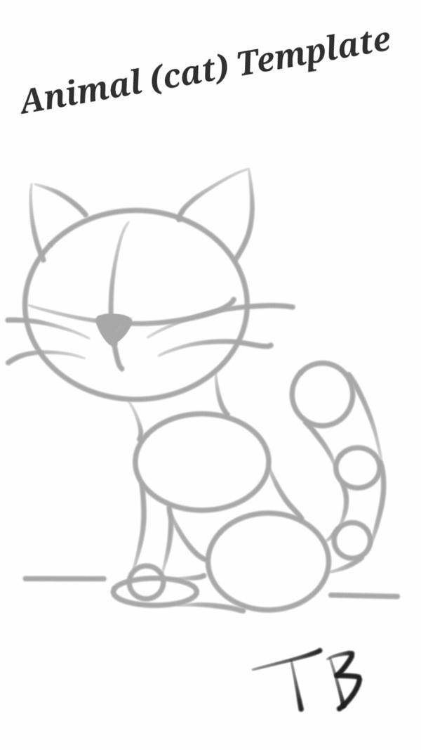 Animal (cat) Template by Taylor-Brommel on DeviantArt