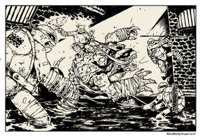 TMNT vs Slash! commission.