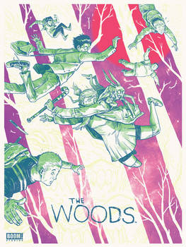 THE WOODS Limited screen print by Secret Panel