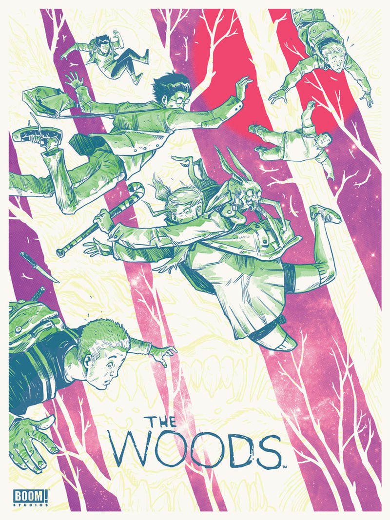 THE WOODS Limited screen print by Secret Panel