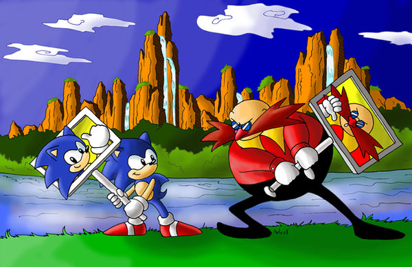 Sonic CD: Panels Battle colors