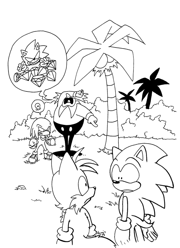 Sonic 3 and Knuckles gag