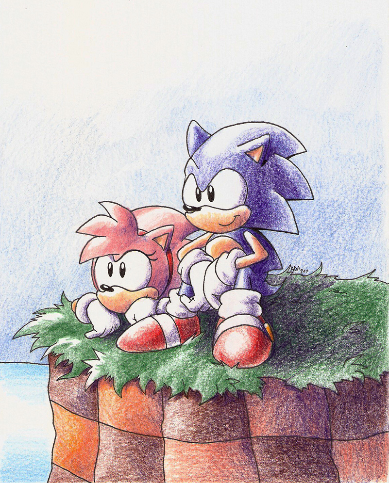 Sonic And Amy Rose By ThePandamis On DeviantArt sonic-and-amy-rose-by-thepandamis-on-deviantart