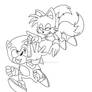 DD: Modern Sonic and Tails BW