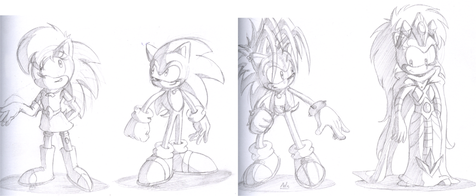 Sonic Underground: hedgehogs