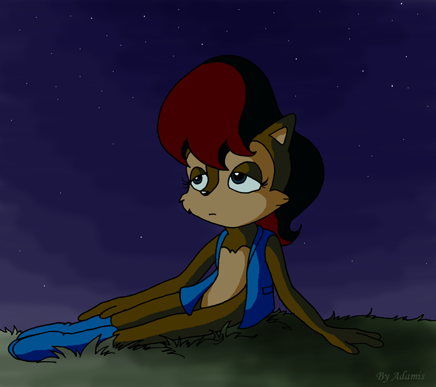 Sally, at night by ThePandamis