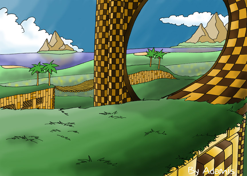 Green Hill Zone Background by SomariMarionicTeam on DeviantArt