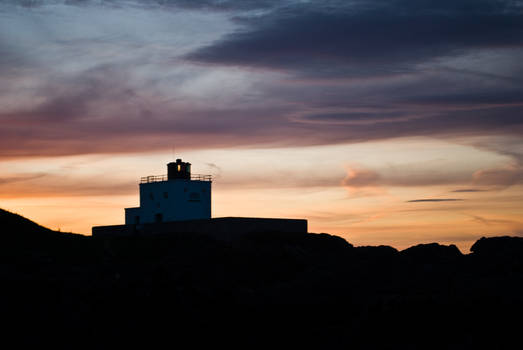 Bamburgh Lighthouse at Dusk