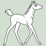 Arabian Foal Lineart CHEAPER