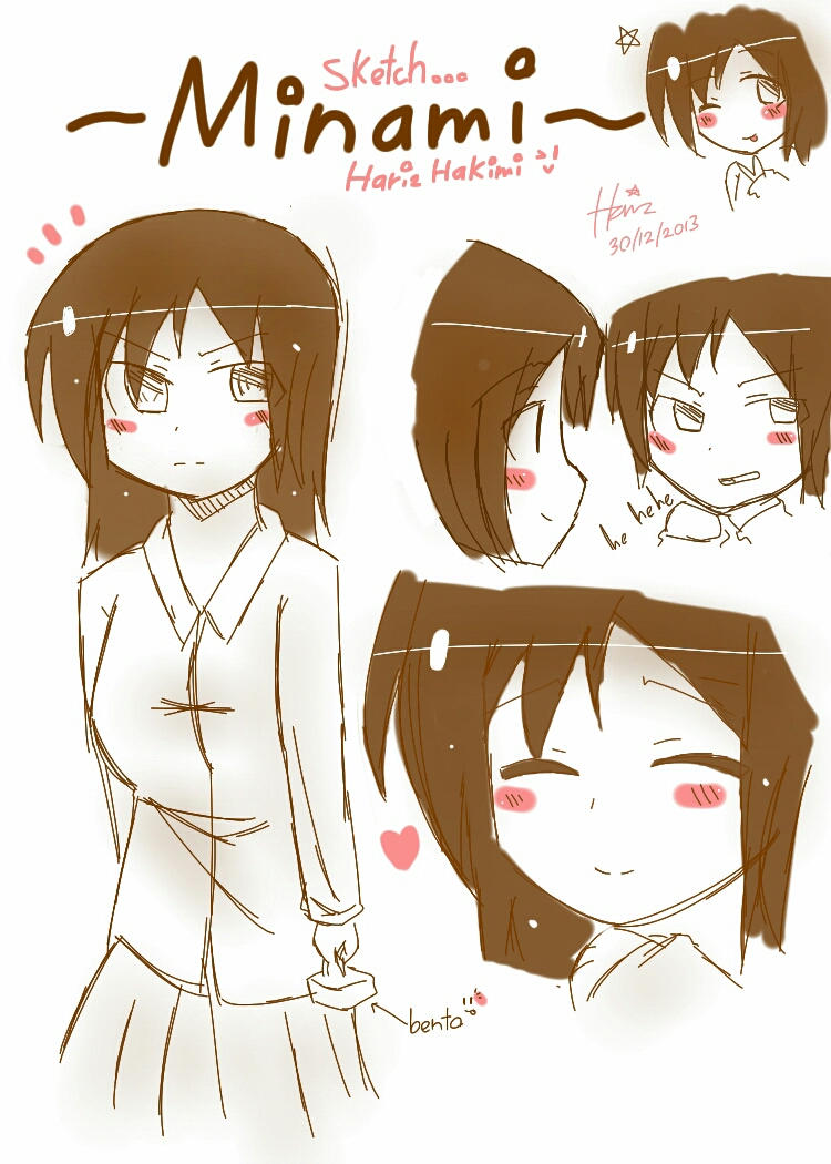 Minuki Creating Machine sketch of minami...(by my comic) by harizhakimi on DeviantArt