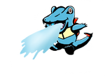 Totodile - Water Gun -transparent- by Morshute