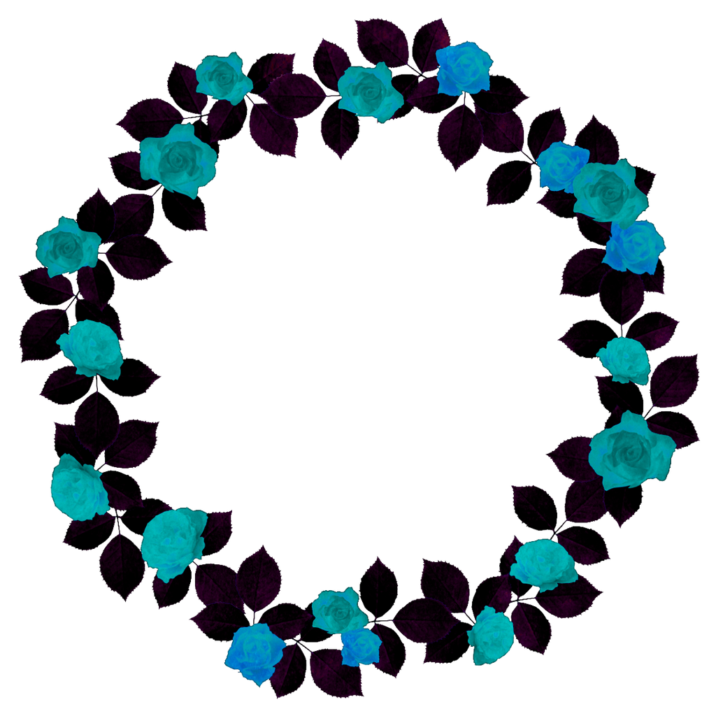 Circulo de rosas azules PNG by hitose on DeviantArt