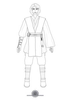 146. Anakin Skywalker (Lineart)