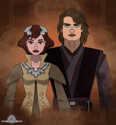 204. Padme and Anakin, portrait  (Editing)