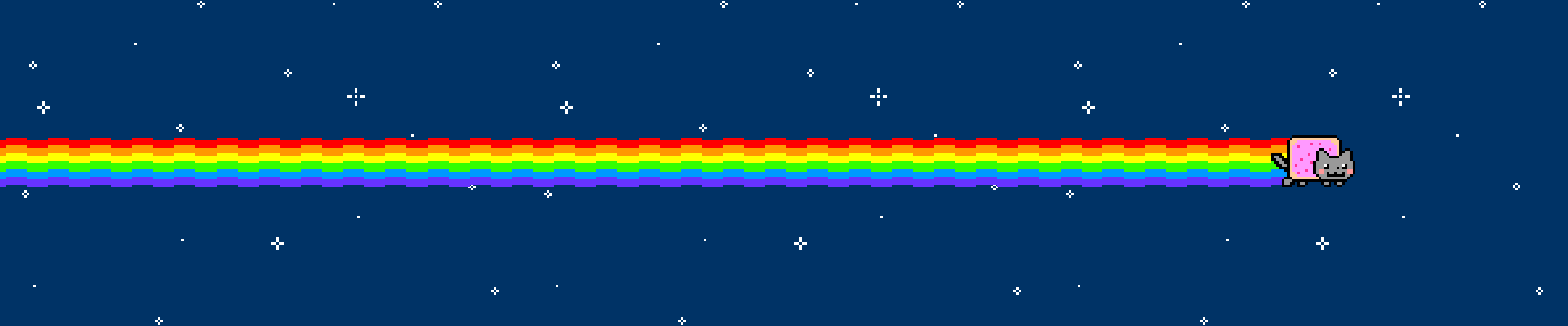 Hãy cùng tận hưởng bầu không khí vui tươi và ngọt ngào của Nyan Cat với nền tảng Nyan Cat wallpaper nhé! Hình nền tràn đầy sắc màu, tạo hứng khởi và mang lại cảm giác mới mẻ cho mọi người.