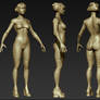 Stylized Female Character - Highpoly