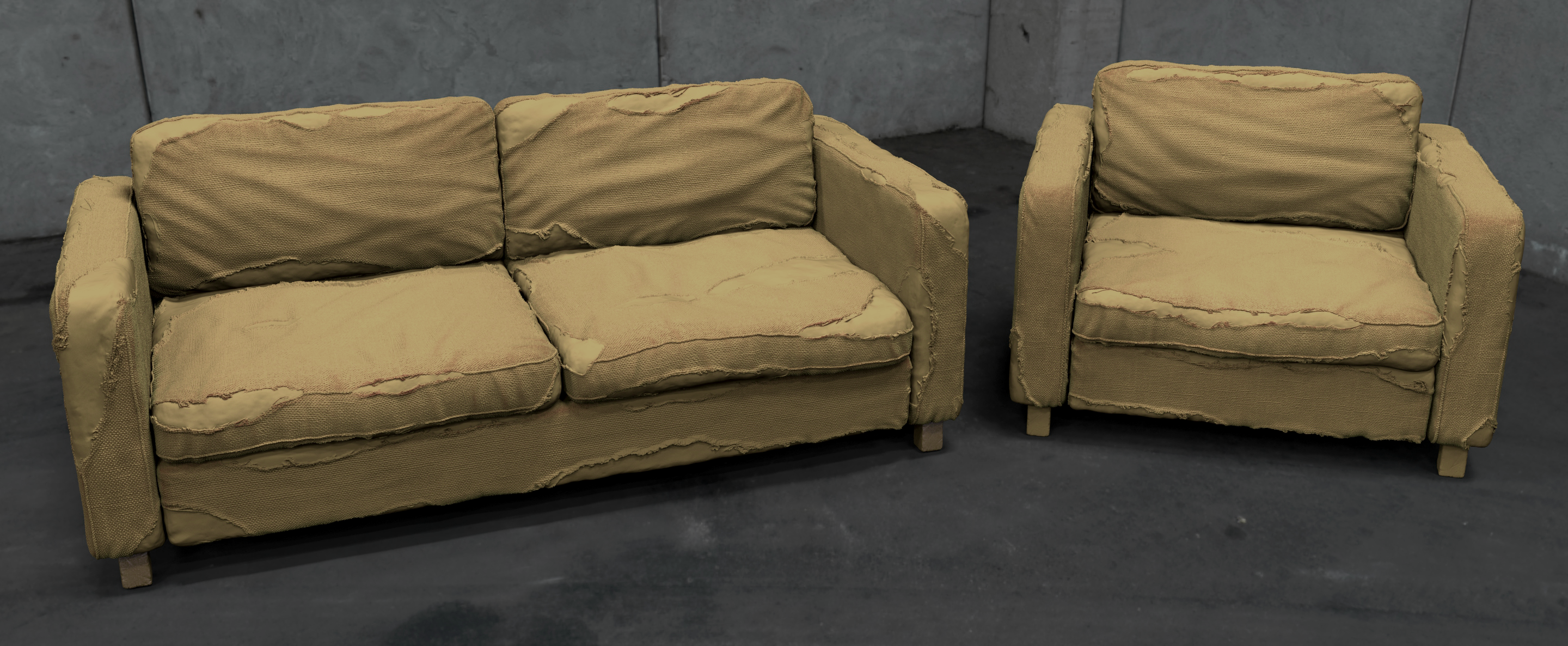 Post-Apocalyptic Furniture - Keyshot Render