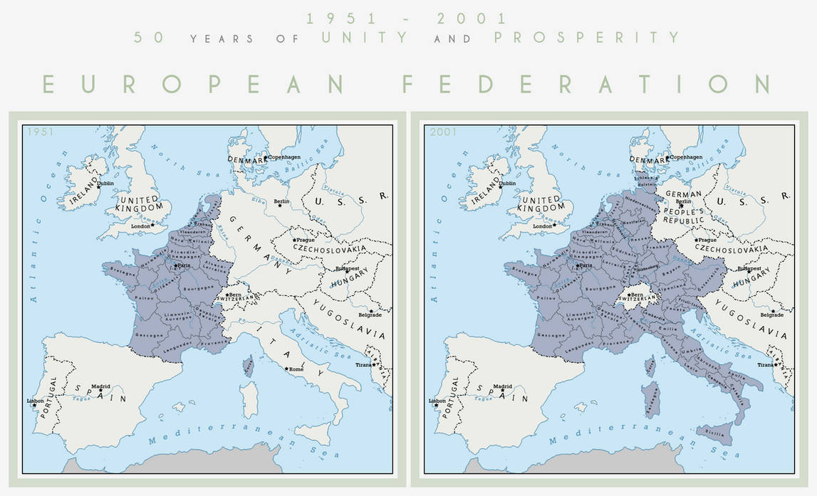 Eu Federalization Map The European Federation by 1Blomma on DeviantArt