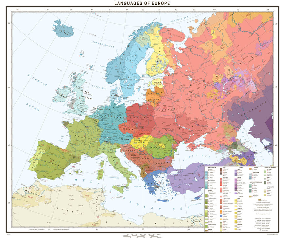 Languages Of Europe by 1Blomma on DeviantArt