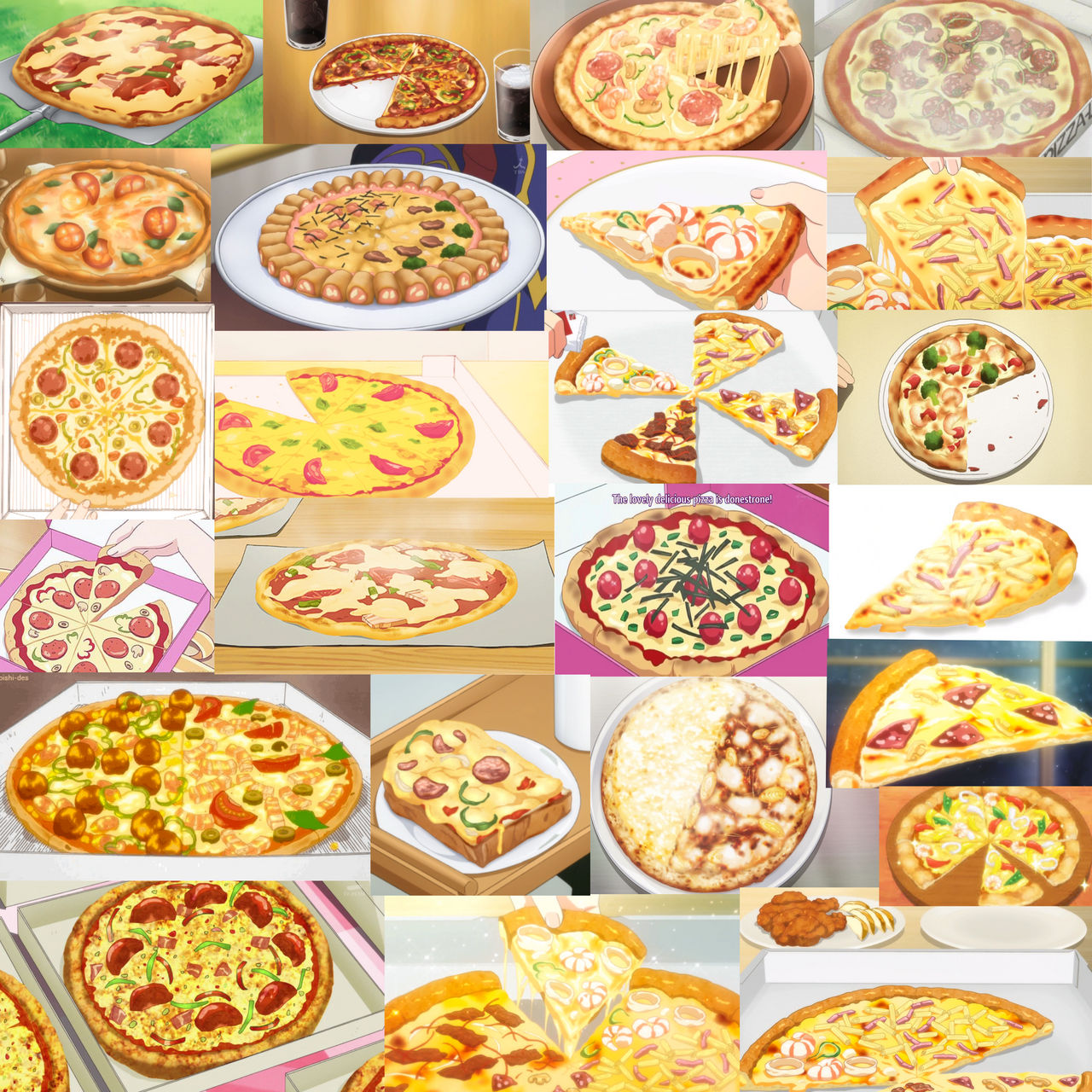Anime Pizza Collage by SSerenitytheOtaku on DeviantArt