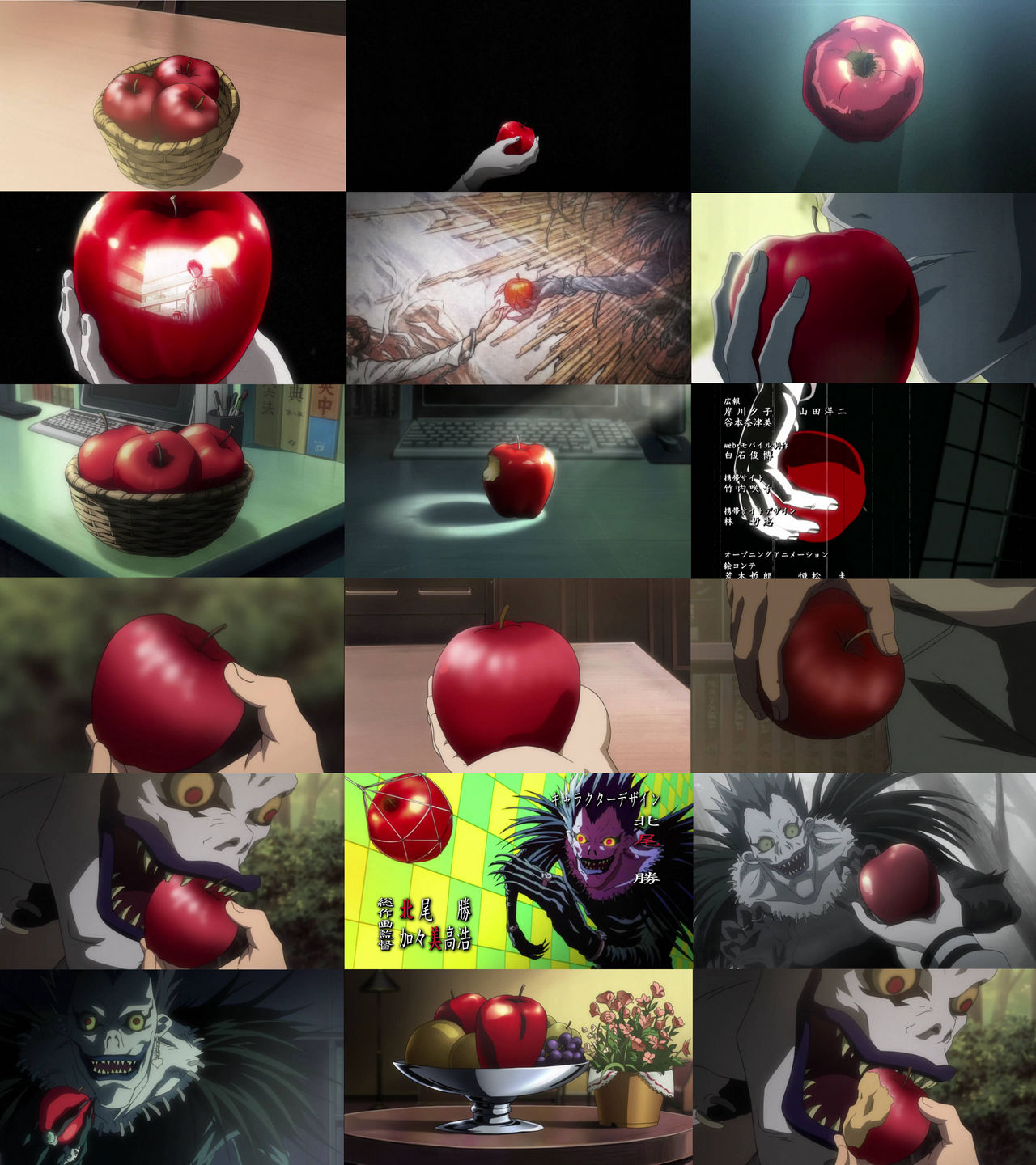 Macaroons Death Note Death Note Apples Collage by SuzetteCharlotte on DeviantArt