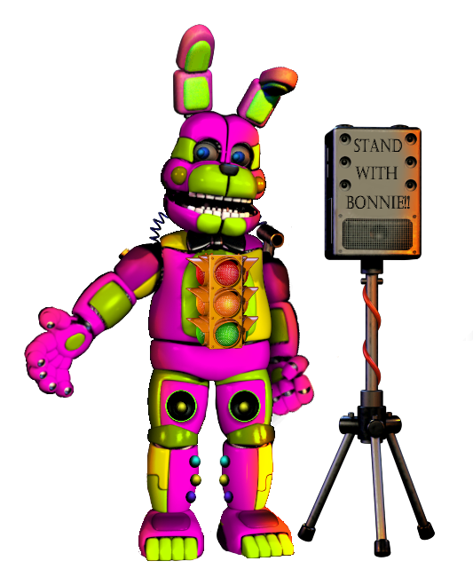 Blacklight Bonnie in FNaF AR! Mod! by RealZBonnieXD on DeviantArt