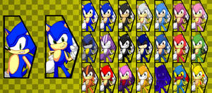 Claymizer's Sonic Pixel-Art Fixed + Altern Colors